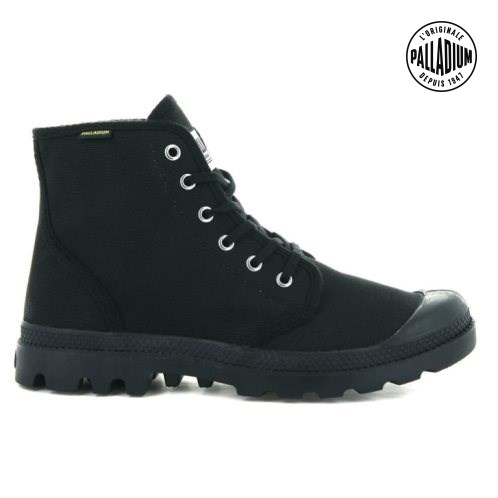 Palladium Pampa Hi Originale High Tops Women's Sneakers Black | UK H731-GDZ